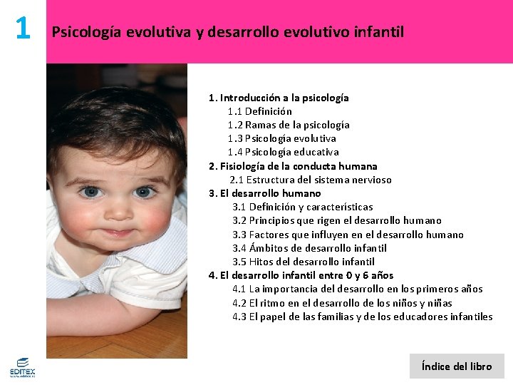 1 Psicología evolutiva y desarrollo evolutivo infantil 1. Introducción a la psicología 1. 1