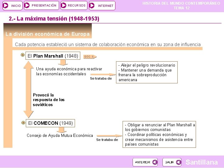 INICIO PRESENTACIÓN RECURSOS INTERNET HISTORIA DEL MUNDO CONTEMPORÁNEO TEMA 12 2. - La máxima