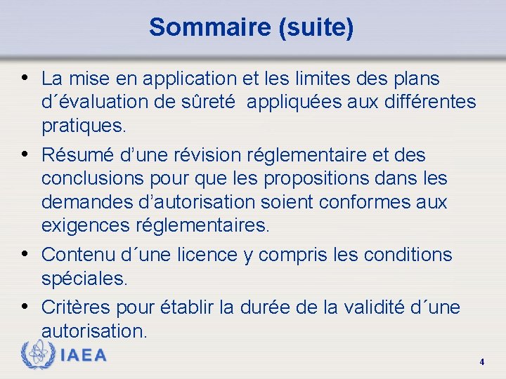 Sommaire (suite) • La mise en application et les limites des plans d´évaluation de