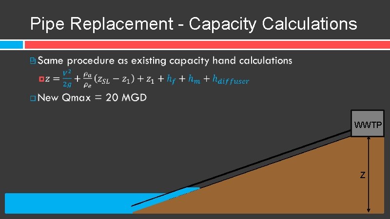 Pipe Replacement - Capacity Calculations WWTP Z 