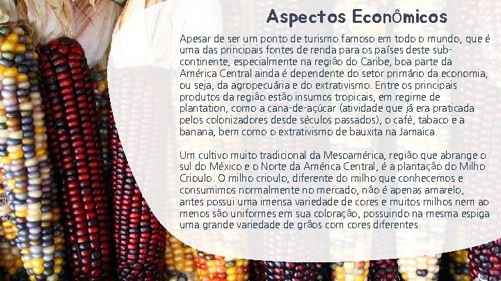 Aspectos Econômicos Apesar de ser um ponto de turismo famoso em todo o mundo,