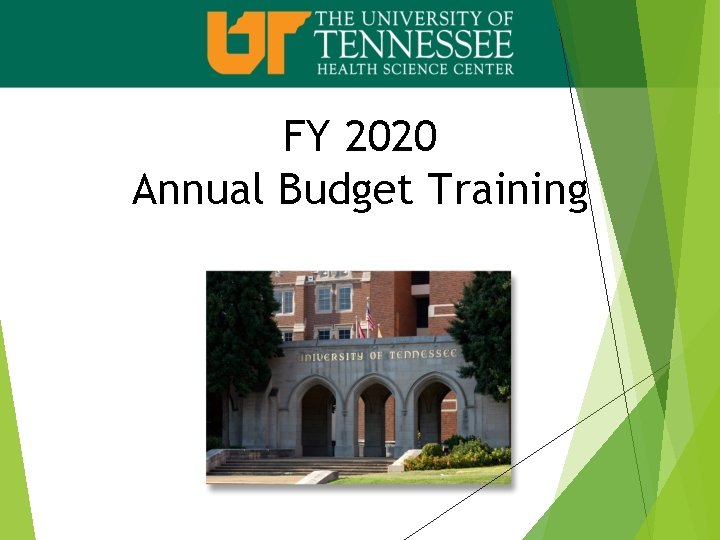 FY 2020 Annual Budget Training 