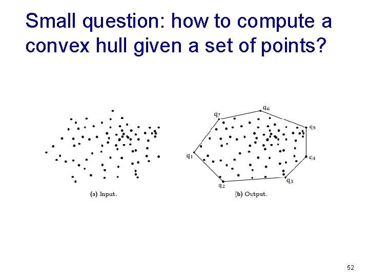 Small question: how to compute a convex hull given a set of points? 52