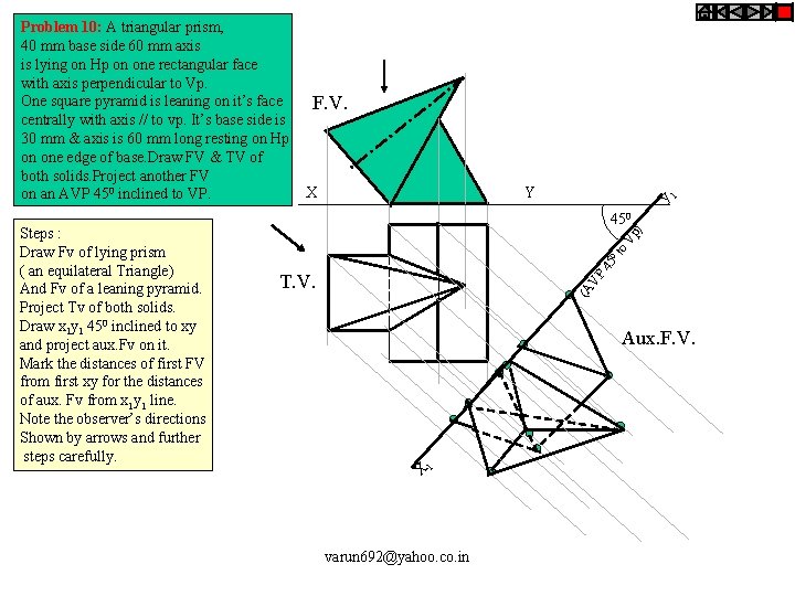Y 1 X 45 0 to Vp ) 450 (A VP T. V. 1 Y 1 X 45 0 to Vp ) 450 (A VP T. V. 1