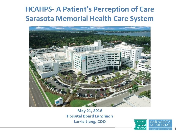 HCAHPS- A Patient’s Perception of Care Sarasota Memorial Health Care System May 21, 2018