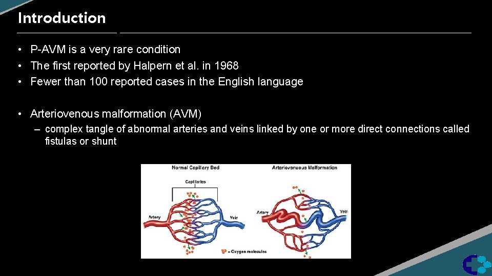 Introduction • P-AVM is a very rare condition • The first reported by Halpern