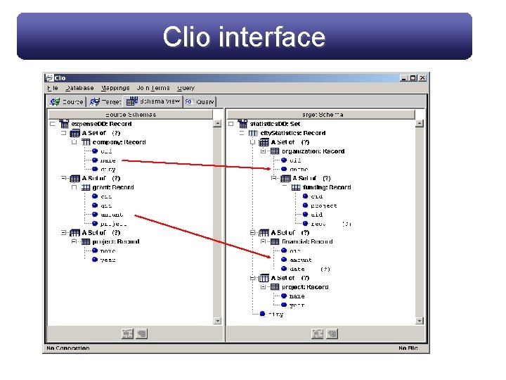 Clio interface 