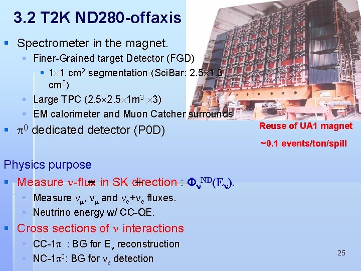 3. 2 T 2 K ND 280 -offaxis § Spectrometer in the magnet. §