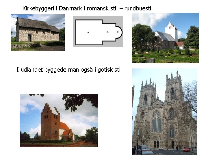 Kirkebyggeri i Danmark i romansk stil – rundbuestil I udlandet byggede man også i