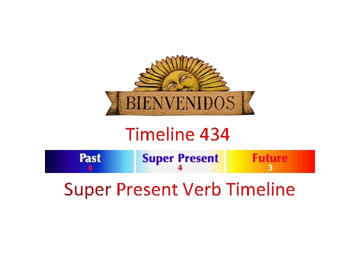 Timeline 434 Super Present Verb Timeline 