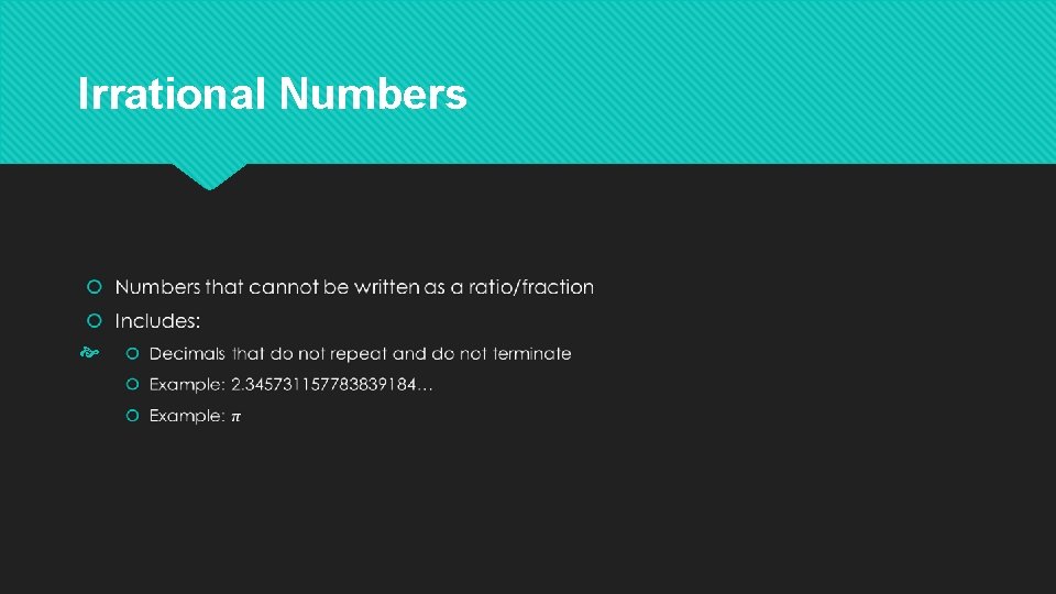 Irrational Numbers 