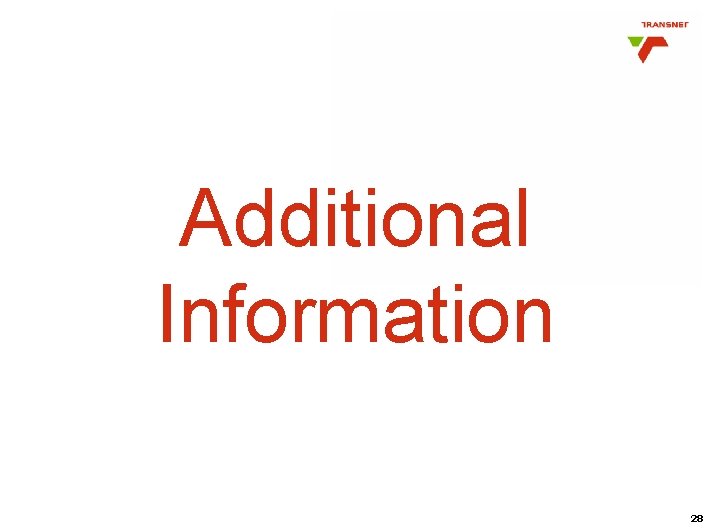 Additional Information 28 Additional Information 28