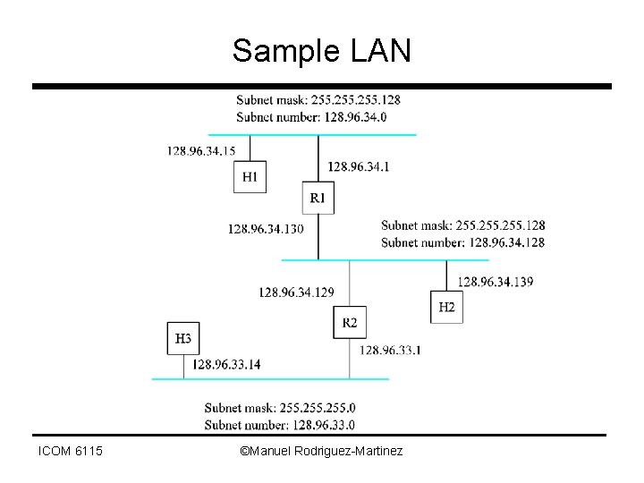 Sample LAN ICOM 6115 ©Manuel Rodriguez-Martinez 