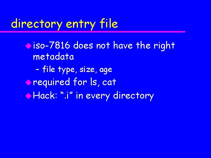 directory entry file u iso-7816 does not have the right metadata – file type,