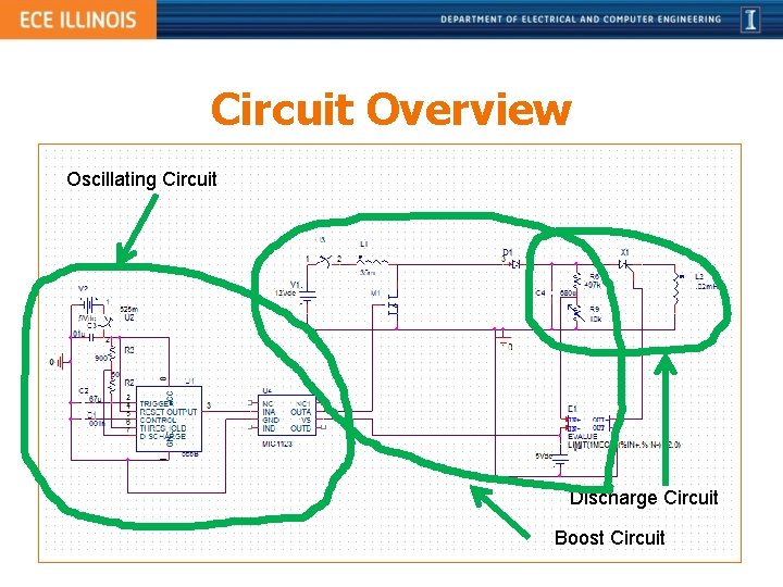 Circuit Overview Circuit • Oscillating Overall Circuit – Oscillating Circuit – Boost Circuit –