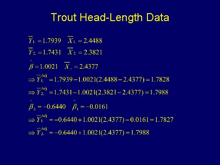 Trout Head-Length Data 