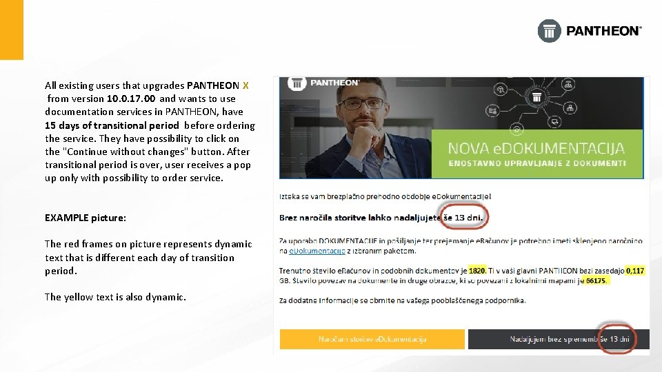 All existing users that upgrades PANTHEON X from version 10. 0. 17. 00 and All existing users that upgrades PANTHEON X from version 10. 0. 17. 00 and