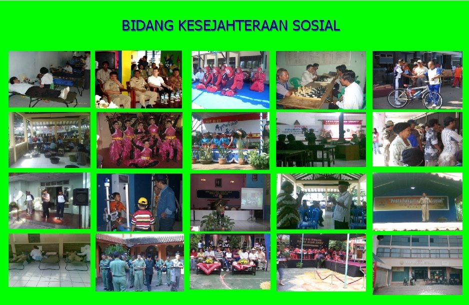 BIDANG KESEJAHTERAAN SOSIAL 