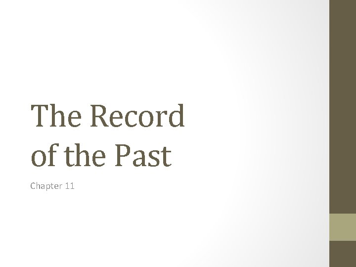 The Record of the Past Chapter 11 