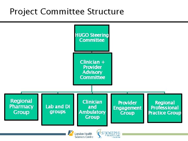 Project Committee Structure HUGO Steering Committee Clinician + Provider Advisory Committee Regional Pharmacy Group