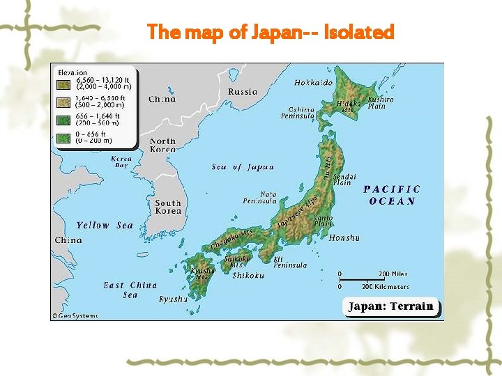 The map of Japan-- Isolated 
