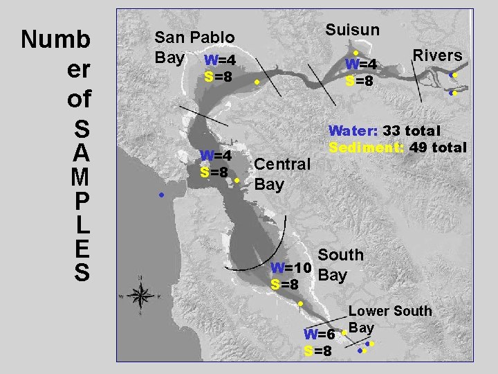 Numb er of S A M P L E S Suisun San Pablo Bay