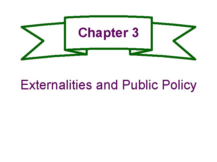 Chapter 3 Externalities and Public Policy 