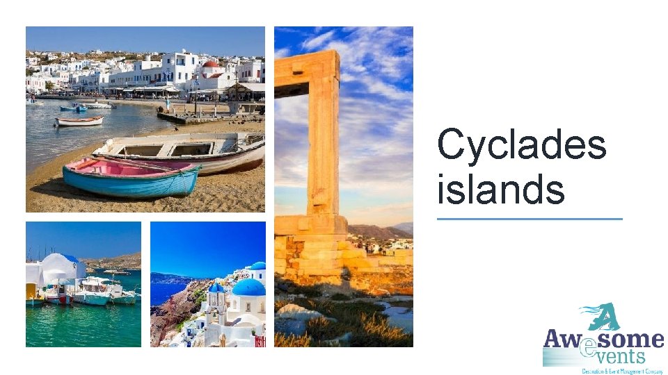 Cyclades islands 