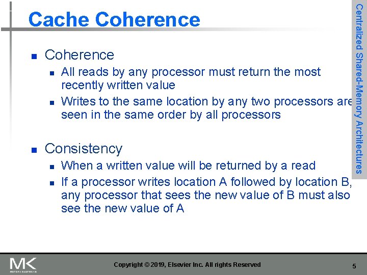 n Coherence n n n All reads by any processor must return the most
