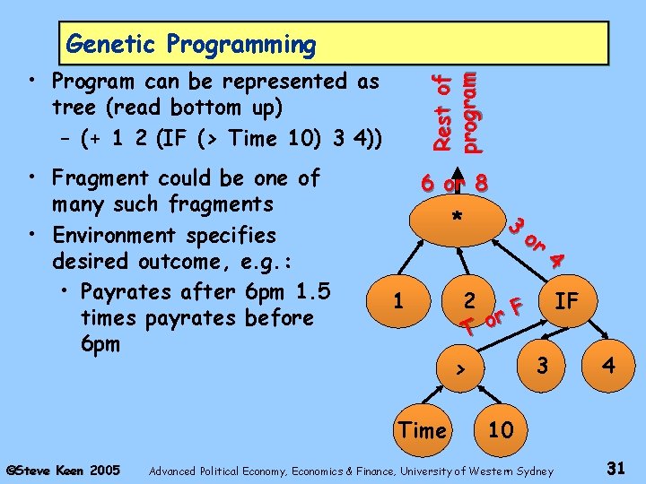  • Program can be represented as tree (read bottom up) – (+ 1