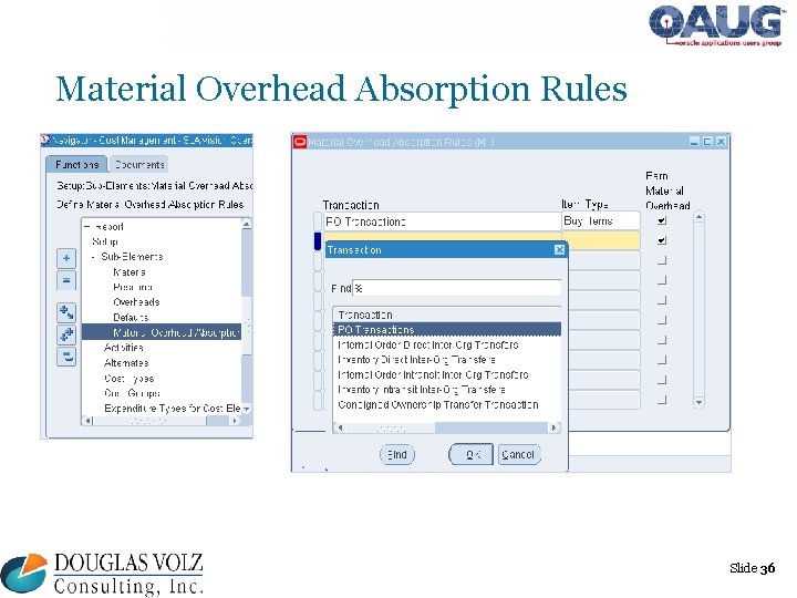 Material Overhead Absorption Rules Slide 36 