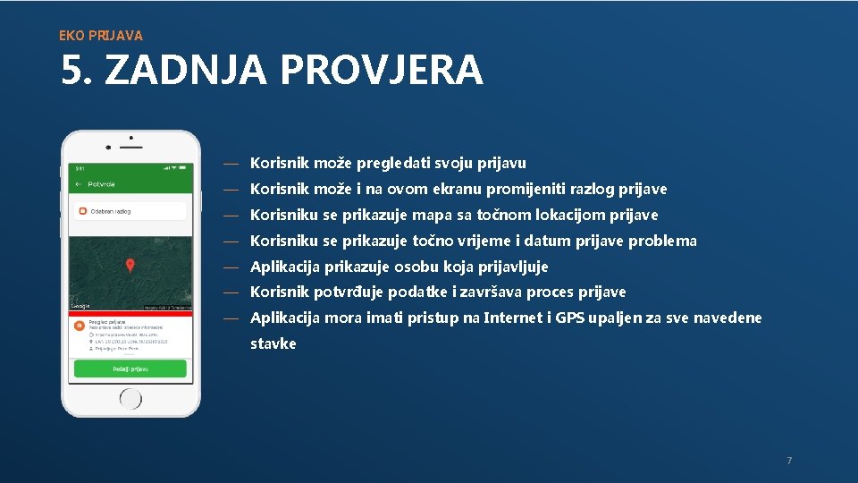 EKO PRIJAVA 5. ZADNJA PROVJERA — Korisnik može pregledati svoju prijavu — Korisnik može