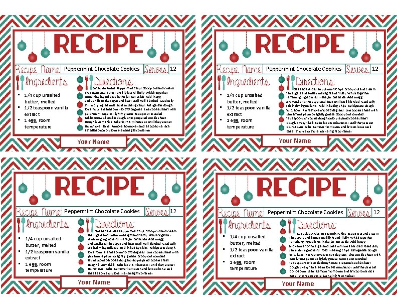 Peppermint Chocolate Cookies • 1/4 cup unsalted butter, melted • 1/2 teaspoon vanilla extract