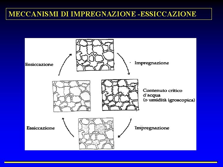 MECCANISMI DI IMPREGNAZIONE -ESSICCAZIONE 