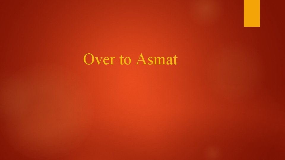 Over to Asmat 