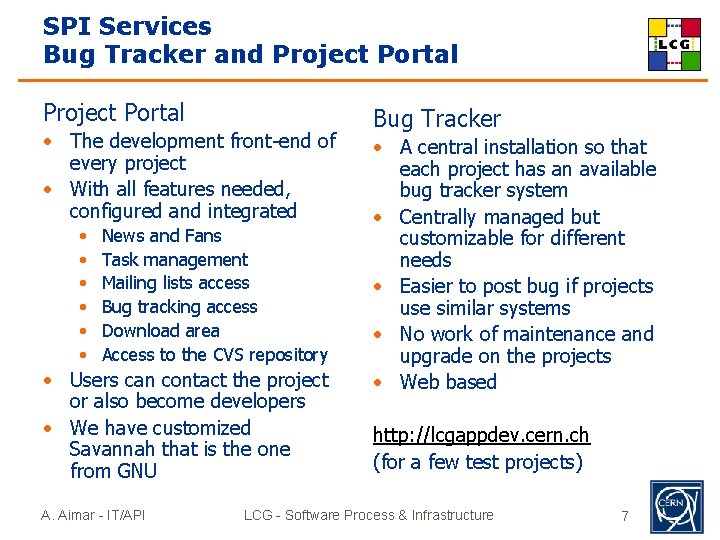 SPI Services Bug Tracker and Project Portal • The development front-end of every project