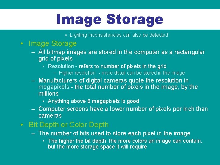 Image Storage » Lighting inconsistencies can also be detected • Image Storage – All