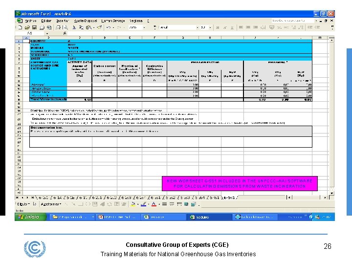 NEW WORSHEET 6 -5 S 1 INCLUDED IN THE UNFCCC–NAI SOFTWARE FOR CALCULATING EMISSIONS