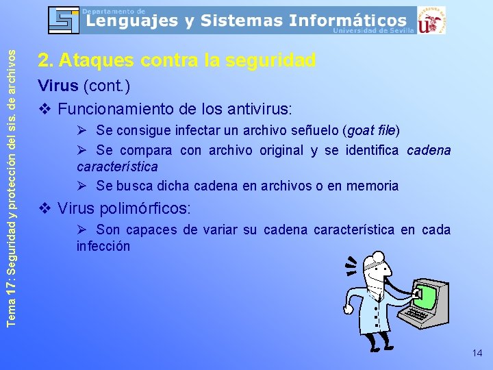 Tema 17: Seguridad y protección del sis. de archivos 2. Ataques contra la seguridad