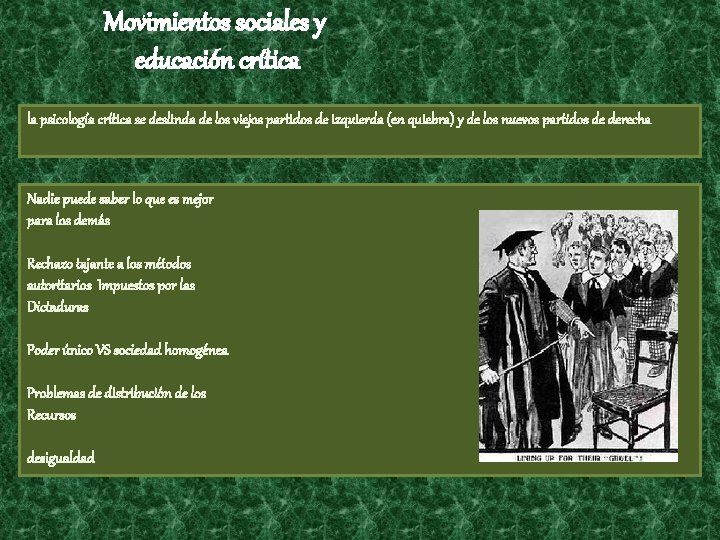 Movimientos sociales y educación crítica la psicología crítica se deslinda de los viejos partidos