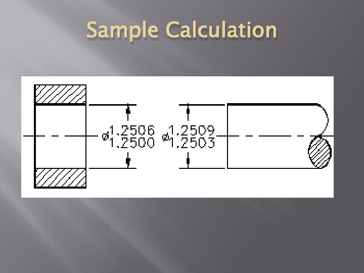 Sample Calculation 