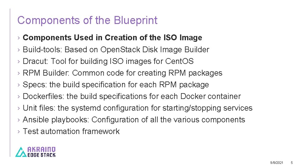 Components of the Blueprint › › › › › Components Used in Creation of