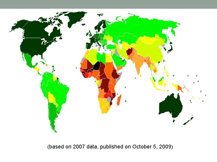 (based on 2007 data, published on October 5, 2009) 