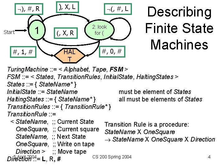 ), #, R Start #, 1, # 1 ), X, L (, X, ), #, R Start #, 1, # 1 ), X, L (, X,