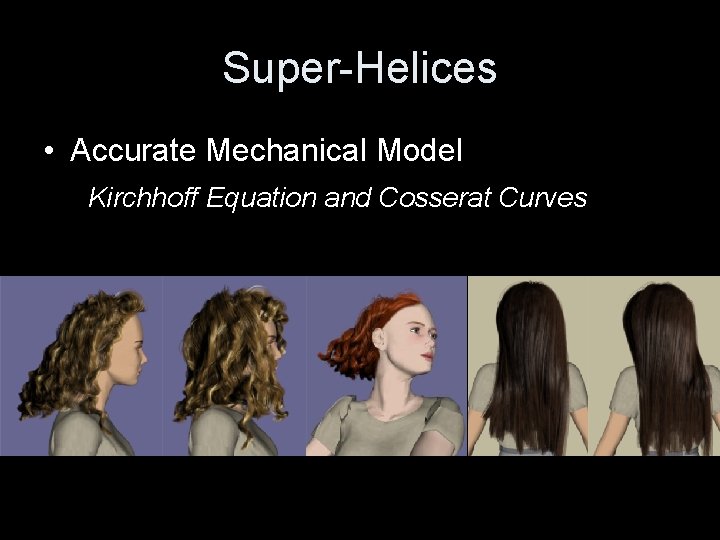 Super-Helices • Accurate Mechanical Model Kirchhoff Equation and Cosserat Curves 
