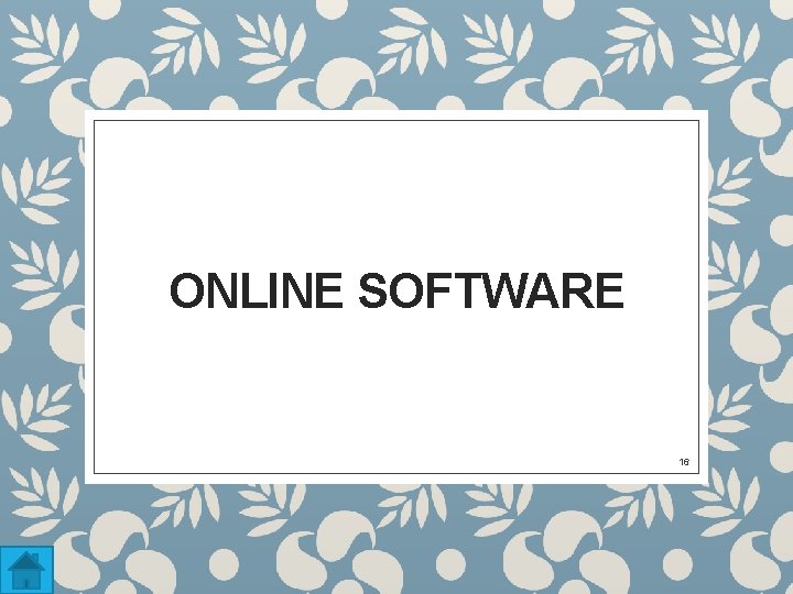 ONLINE SOFTWARE 16 