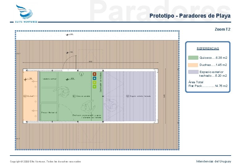 Paradores Prototipo - Paradores de Playa Zoom T 2 REFERENCIAS Quiosco…. 6. 38 m