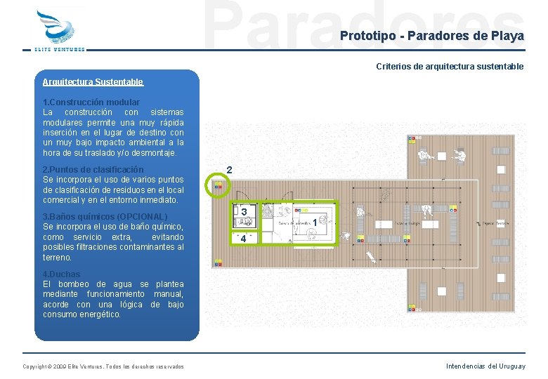 Paradores Prototipo - Paradores de Playa Criterios de arquitectura sustentable Arquitectura Sustentable 1. Construcción