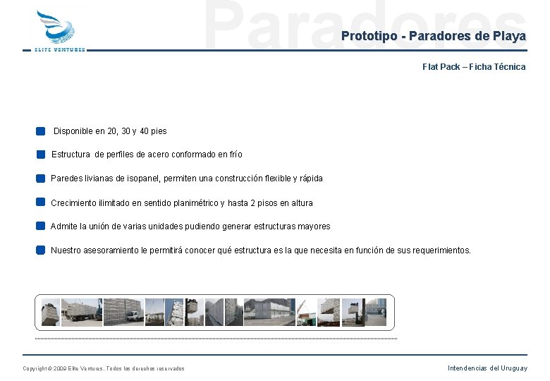 Paradores Prototipo - Paradores de Playa Flat Pack – Ficha Técnica Disponible en 20,