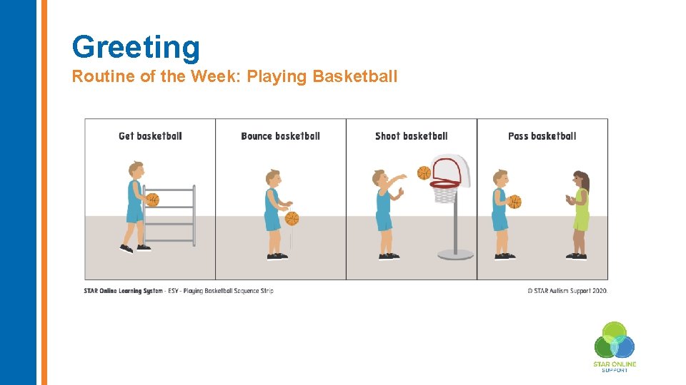 Greeting Routine of the Week: Playing Basketball 